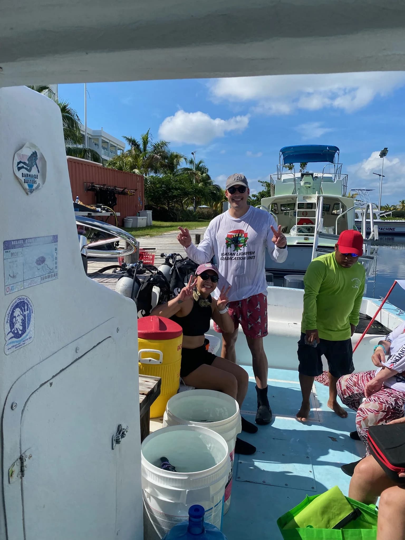Nikki and Tyler diving in Belize